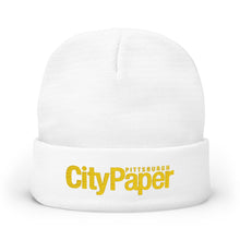 Load image into Gallery viewer, City Paper Embroidered Knit Beanie