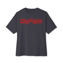 Load image into Gallery viewer, Oversized City Paper Boxy Tee w/ Red Logo