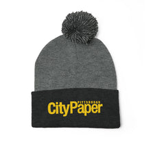 Load image into Gallery viewer, City Paper Pom-Pom Knitted hat