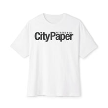 Load image into Gallery viewer, Oversized City Paper Boxy Tee w/ Black Logo