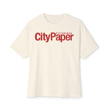 Load image into Gallery viewer, Oversized City Paper Boxy Tee w/ Red Logo