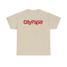 Load image into Gallery viewer, Classic City Paper Tee w/ Red Logo
