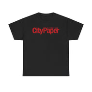 Classic City Paper Tee w/ Red Logo