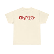 Load image into Gallery viewer, Classic City Paper Tee w/ Red Logo

