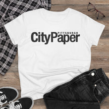 Load image into Gallery viewer, Fitted City Paper Tee w/ Black Logo
