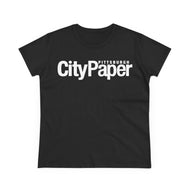 Fitted City Paper Tee w/ White Logo