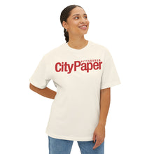 Load image into Gallery viewer, Oversized City Paper Boxy Tee w/ Red Logo
