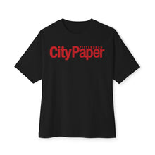 Load image into Gallery viewer, Oversized City Paper Boxy Tee w/ Red Logo
