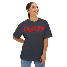 Load image into Gallery viewer, Oversized City Paper Boxy Tee w/ Red Logo
